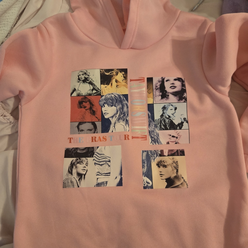 Pink Graphic Kids Hoodie